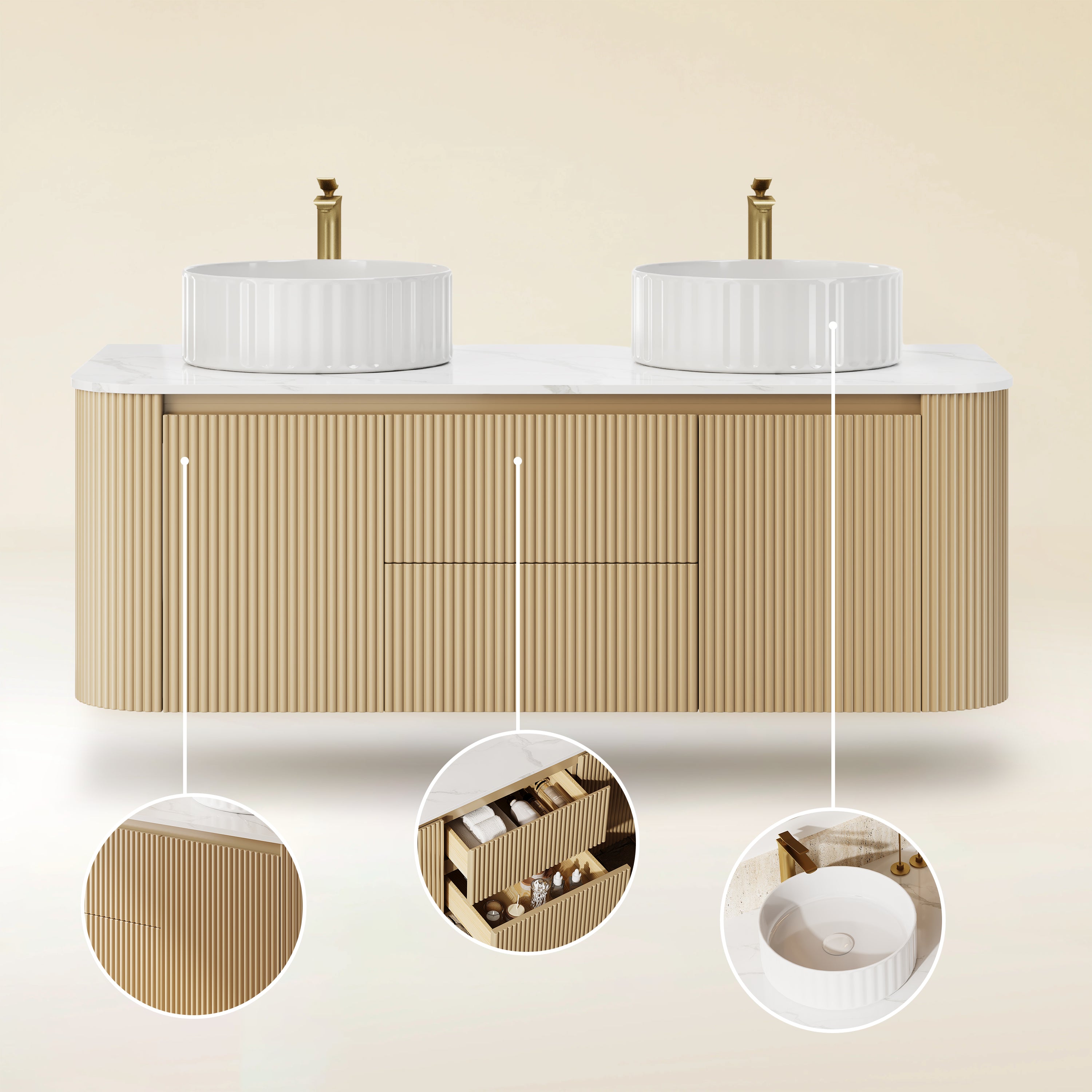 Rowan Bathroom Vanity 121cm W