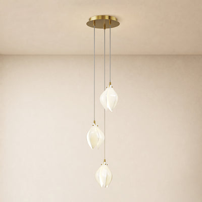 Veylune Ceramic Flower Cluster Chandelier 8"-48"D 