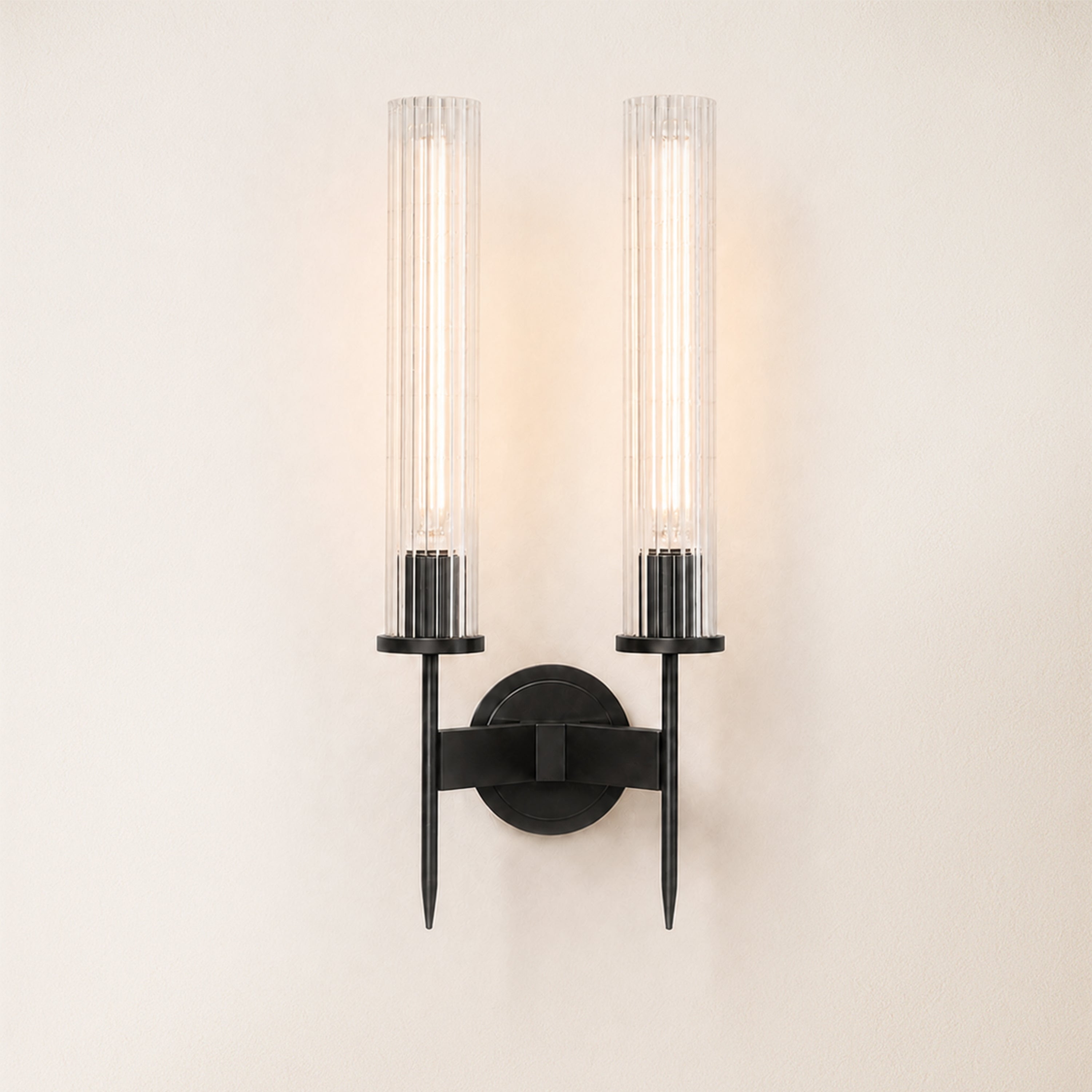Bellmere 2 Lights Glass Wall Sconce