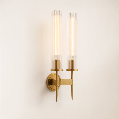 Bellmere 2 Lights Glass Wall Sconce