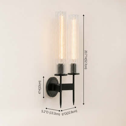 Bellmere 2 Lights Glass Wall Sconce