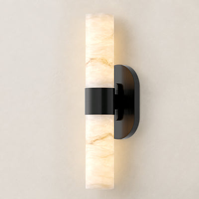 Calyndra Resin Cylinder Wall Sconce 18"-23"H 