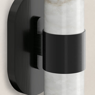 Calyndra Resin Cylinder Wall Sconce 18"-23"H