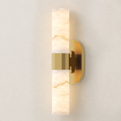 Calyndra Resin Cylinder Wall Sconce 18"-23"H 