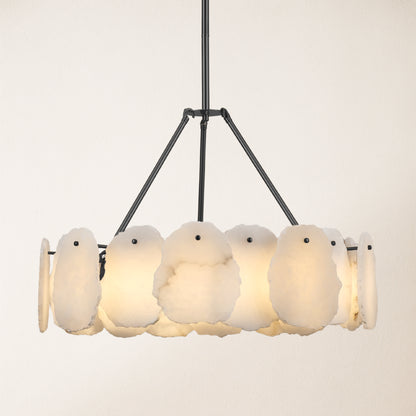 Moira Alabaster Round Chandelier 61cm D