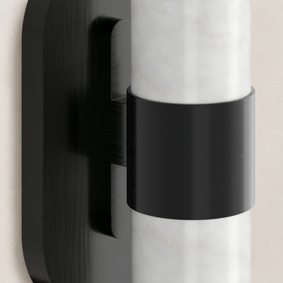 Calyndra Resin Cylinder Wall Sconce 18"-23"H