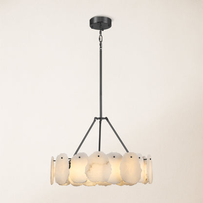Moira Alabaster Round Chandelier 61cm D