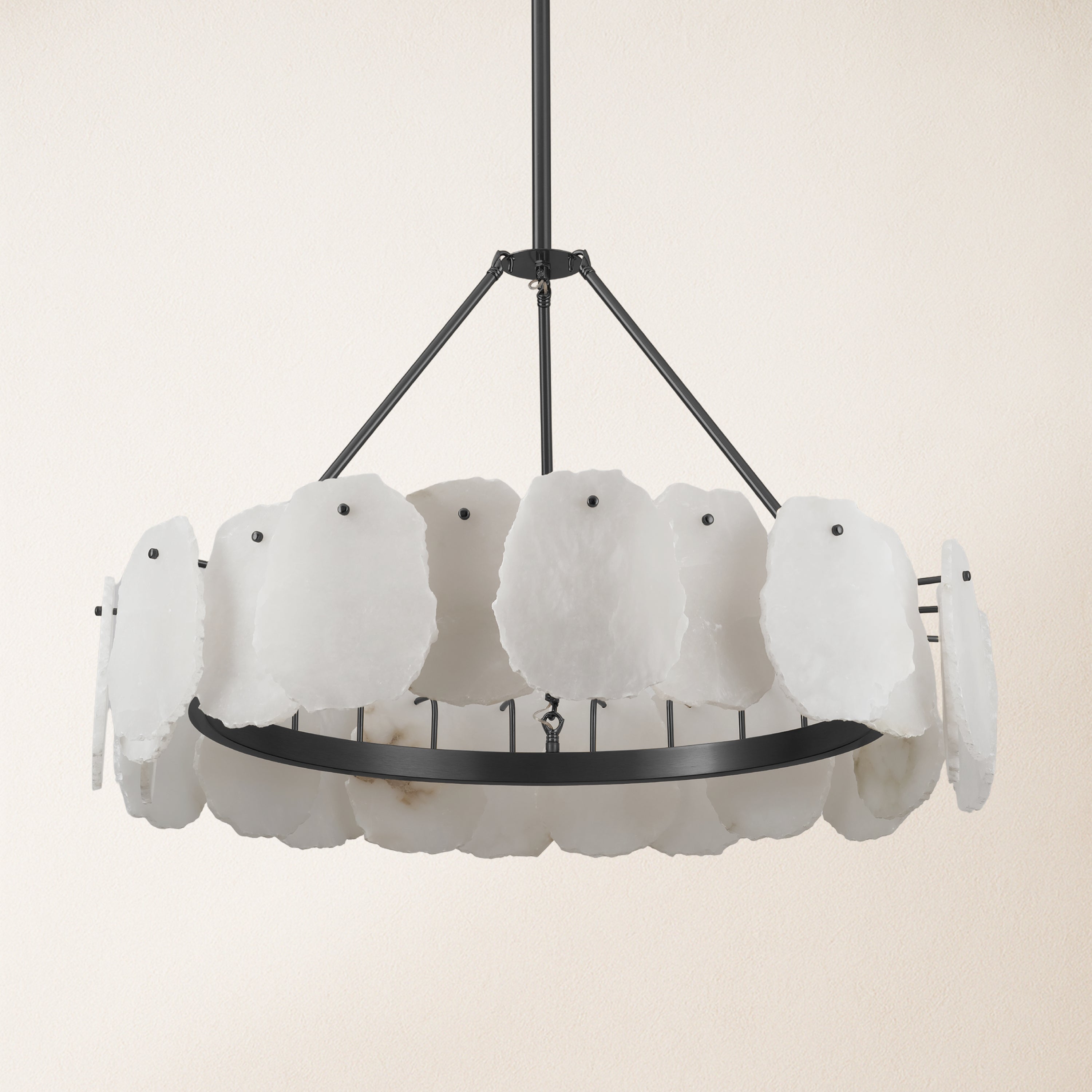 Moira Alabaster Round Chandelier 80cm D