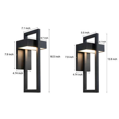 Aqualith Rectangular Minimalist Outdoor Wall Light