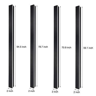 Ethereon Linear LED Solar Outdoor Wall Light