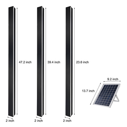 Ethereon Linear LED Solar Outdoor Wall Light