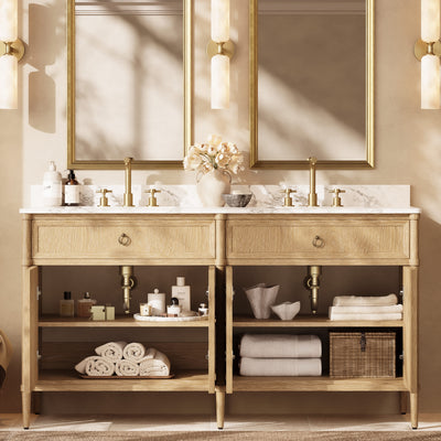 Maison Double Bathroom Vanity 63"W