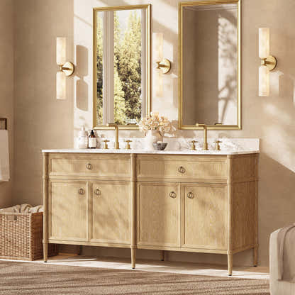 Maison Double Bathroom Vanity 63"W
