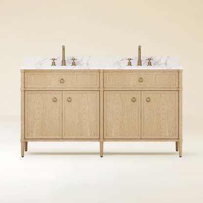 Maison Double Bathroom Vanity 63"W