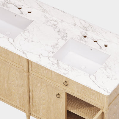 Maison Double Bathroom Vanity 63"W
