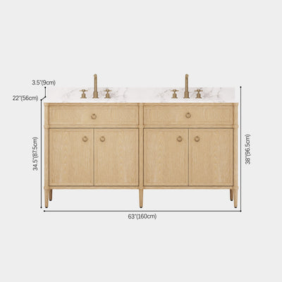 Maison Double Bathroom Vanity 63"W
