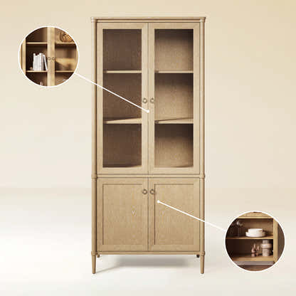 Maison Bookcase with Cabinet 36"W