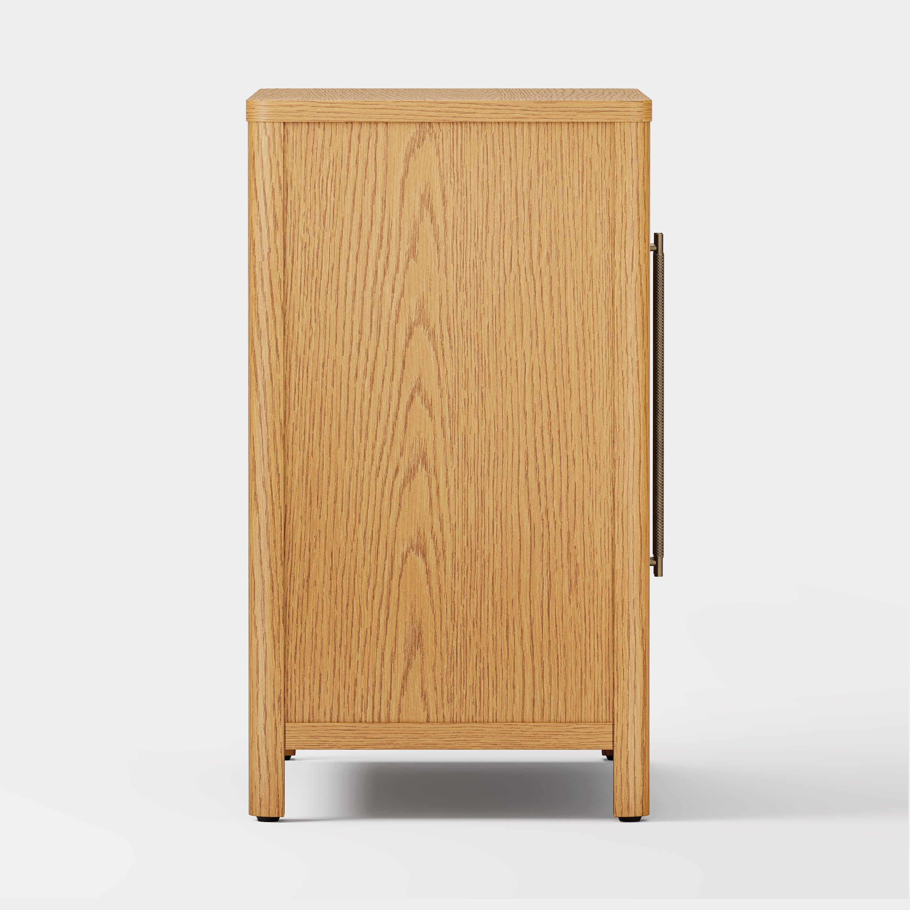 Arden Cane 32“ Oak Storage Cabinet