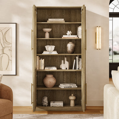 Marlowe Chevron Bookcase 40"W