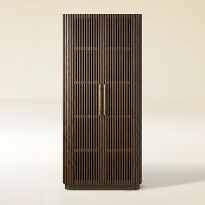 Marais Oak 89" Tall Storage Cabinet