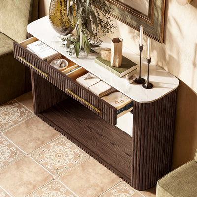 Riley Sintered Stone Console Table 47"W