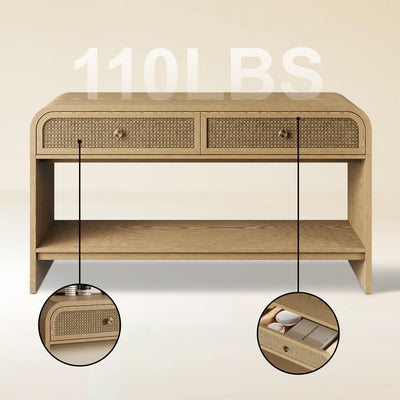 Vellore Console Table with Drawers 54"