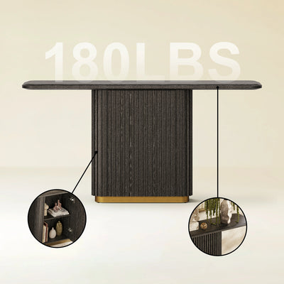 Holton Pedestal Console Table 60"