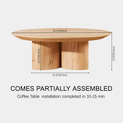 Trefoil Round Coffee Table 39"