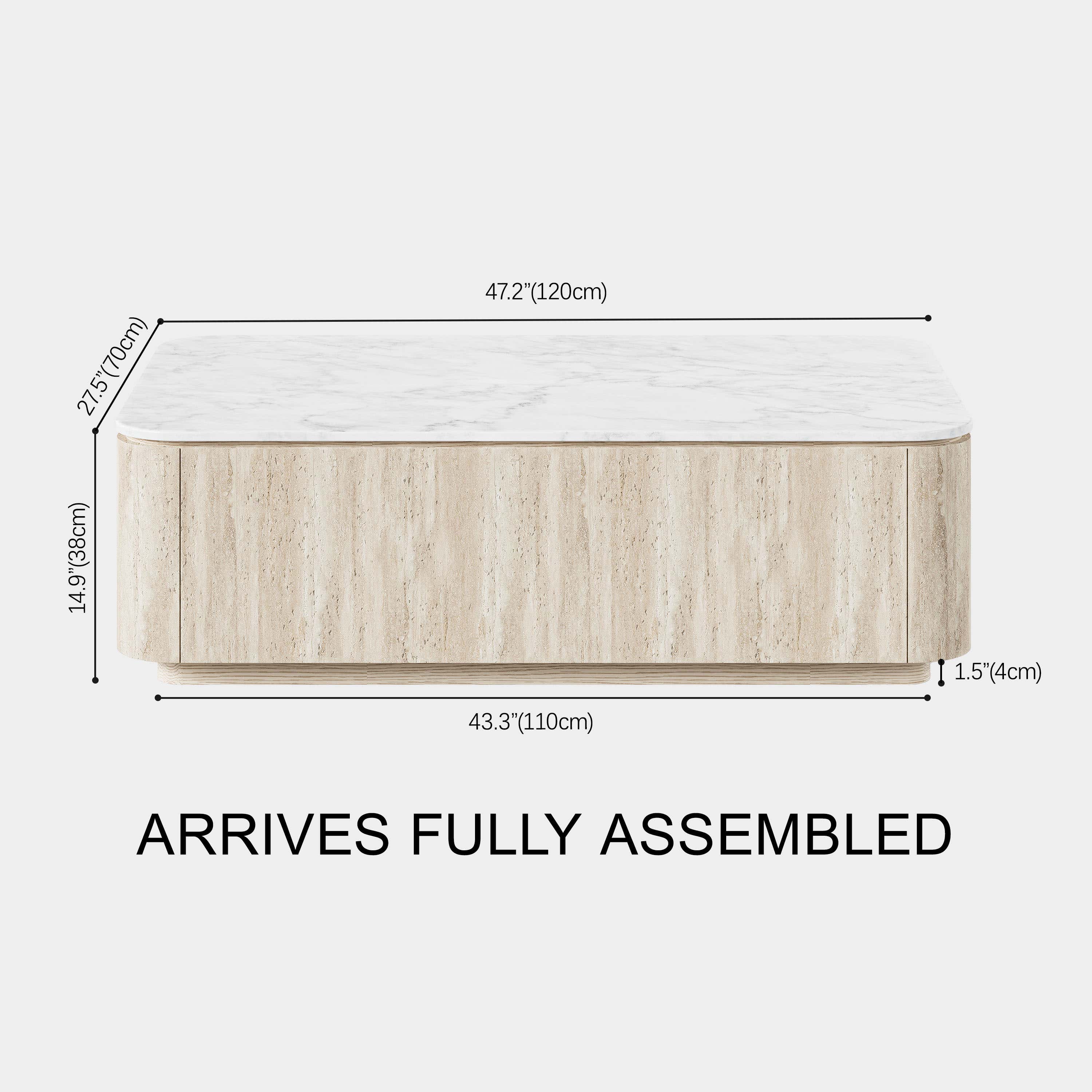 Tivoli Coffee Table 47"W