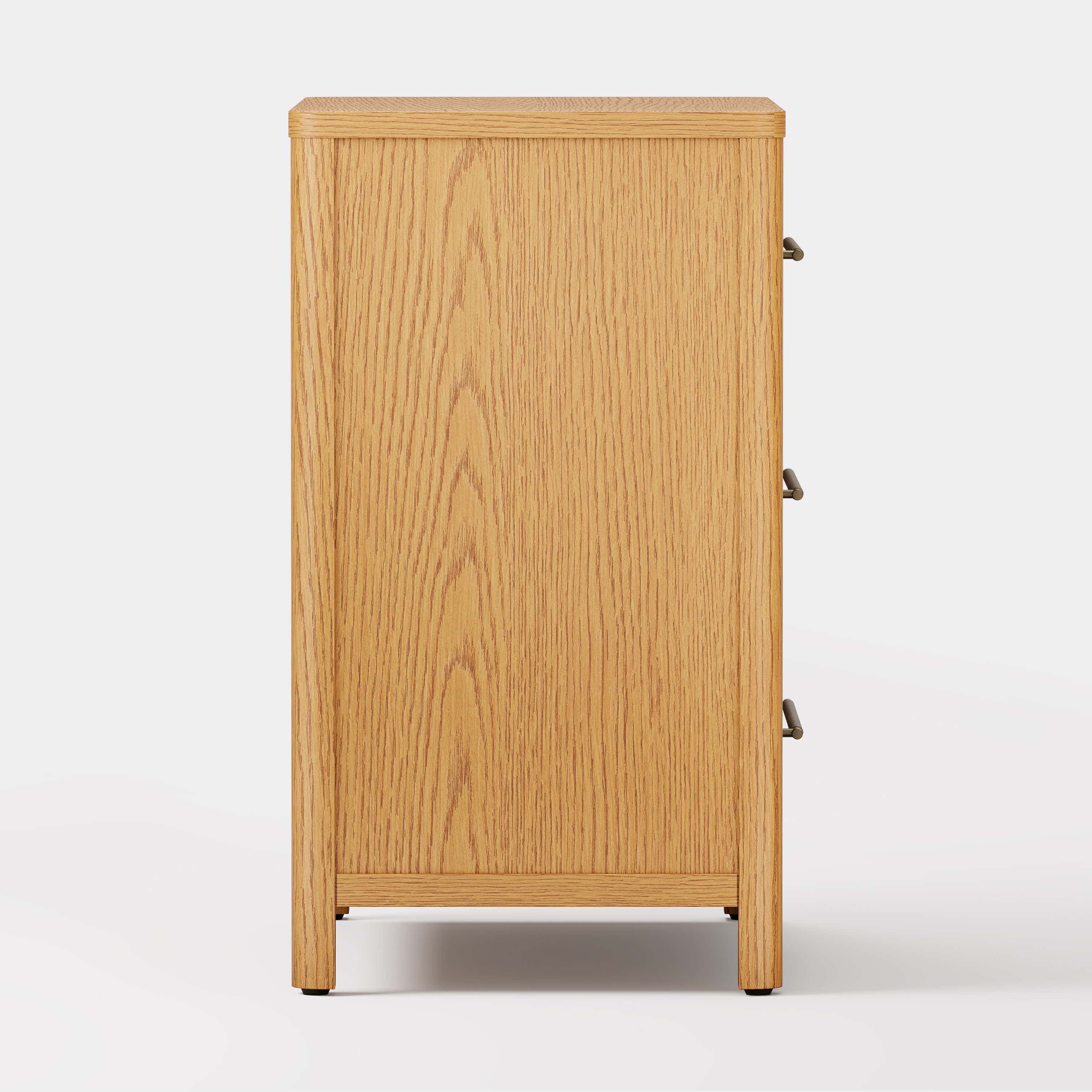 Arden Cane 32" Oak 3-Drawer Chest