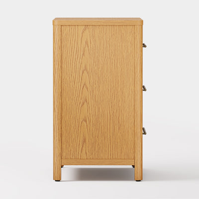 Arden Cane 32" Oak 3-Drawer Chest