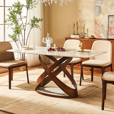 Koda Sintered Stone Rectangular Dining Table 71"