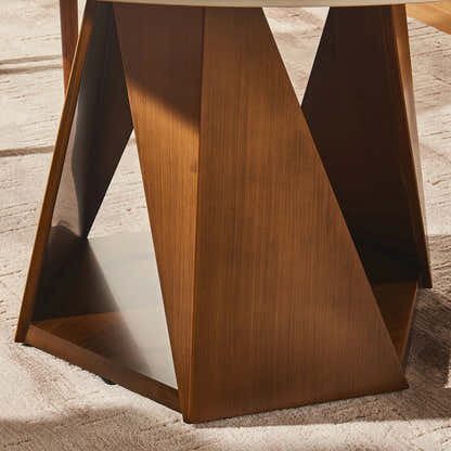 Aurelia Sintered Stone Round Dining Table 59"