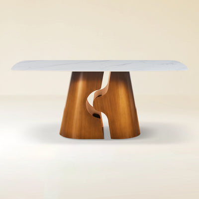 Synergy Sintered Stone Rectangular Dining Table 71"