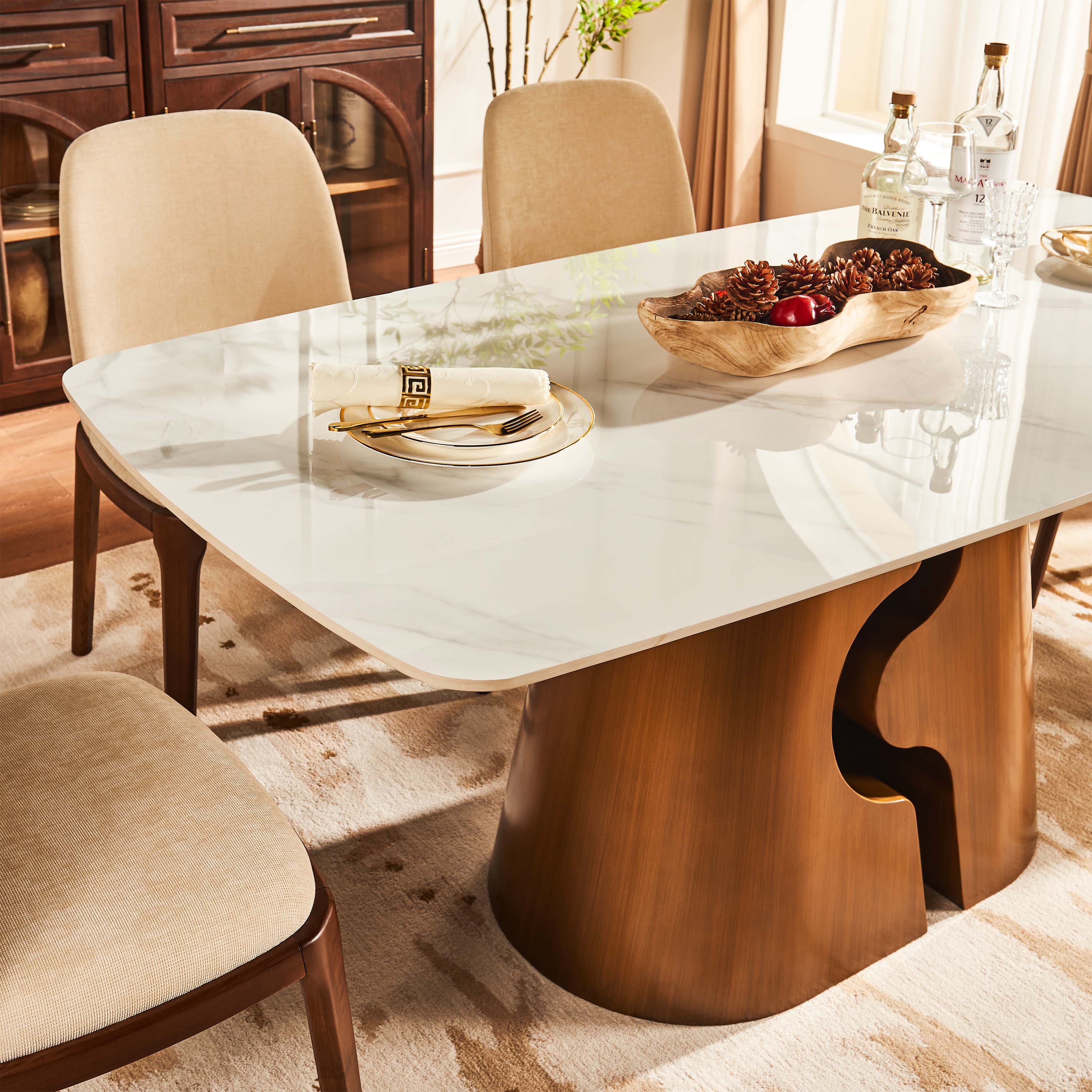 Synergy Sintered Stone Rectangular Dining Table 71"