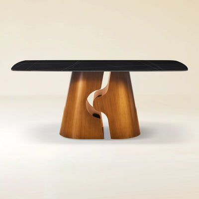 Synergy Sintered Stone Rectangular Dining Table 71"
