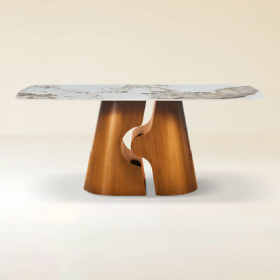 Synergy Sintered Stone Rectangular Dining Table 71"