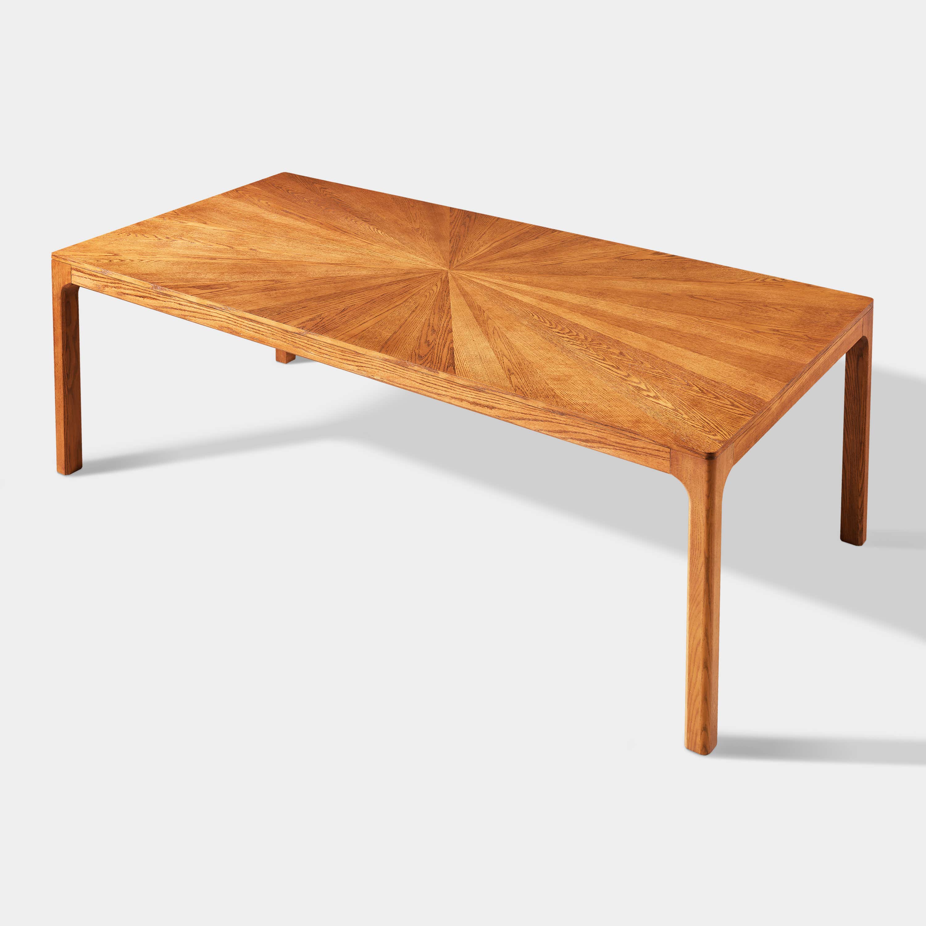 Solaris Rectangular Oak Dining Table 84"