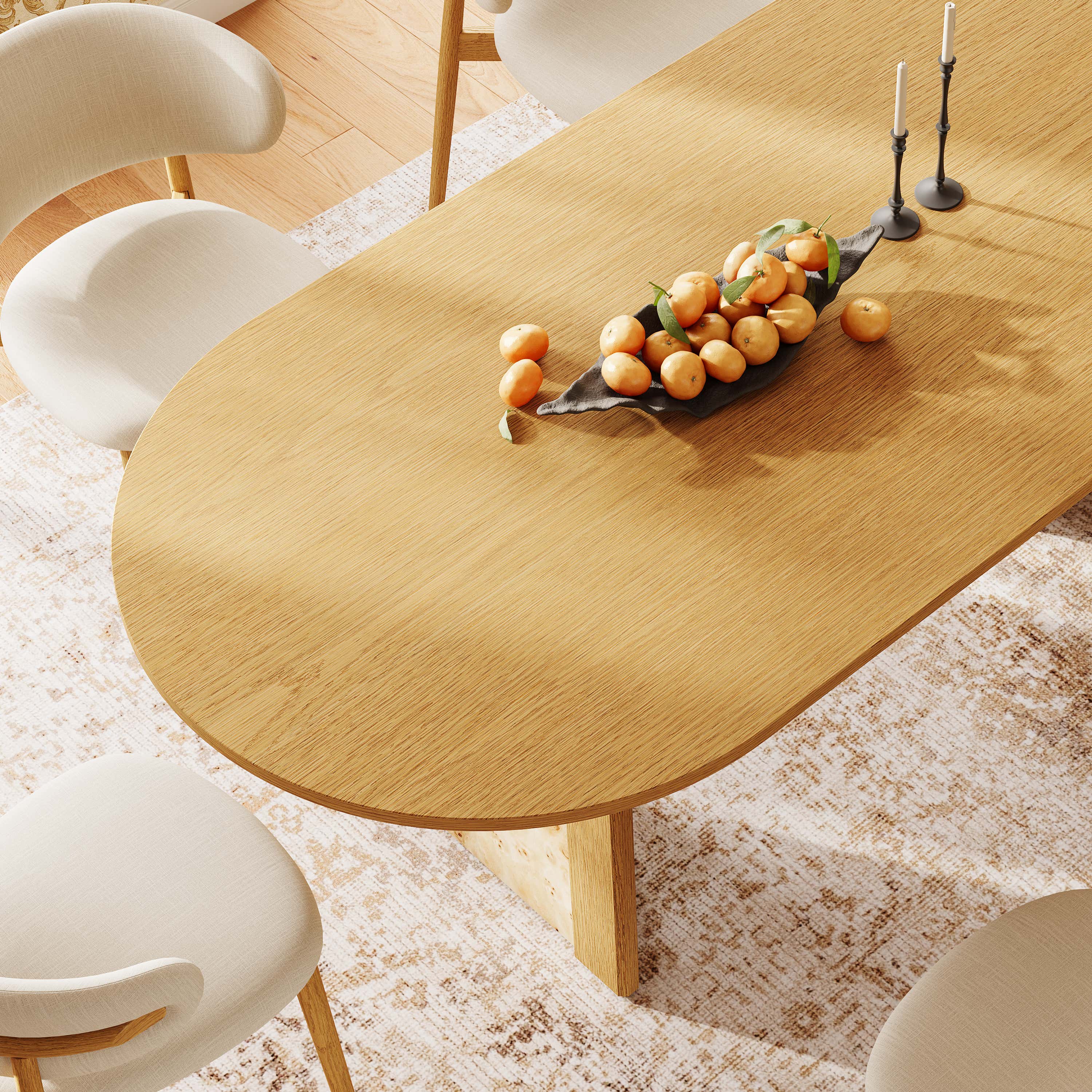 Aurora Oak Dinning Table 63”