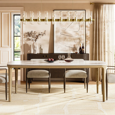 Aris Marble Dining Table 84"