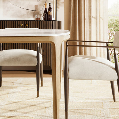 Aris Marble Dining Table 84"