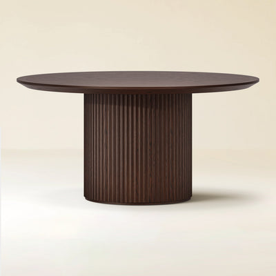 Aurelius Fluted Round Dining Table 60"W