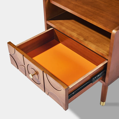 Rive Gauche Poplar Solidwood Nightstand 20"W