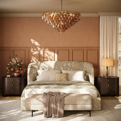 Sinclair Fluted Stone Nightstand