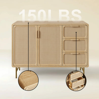 Ventura Rattan Sideboard 50"W