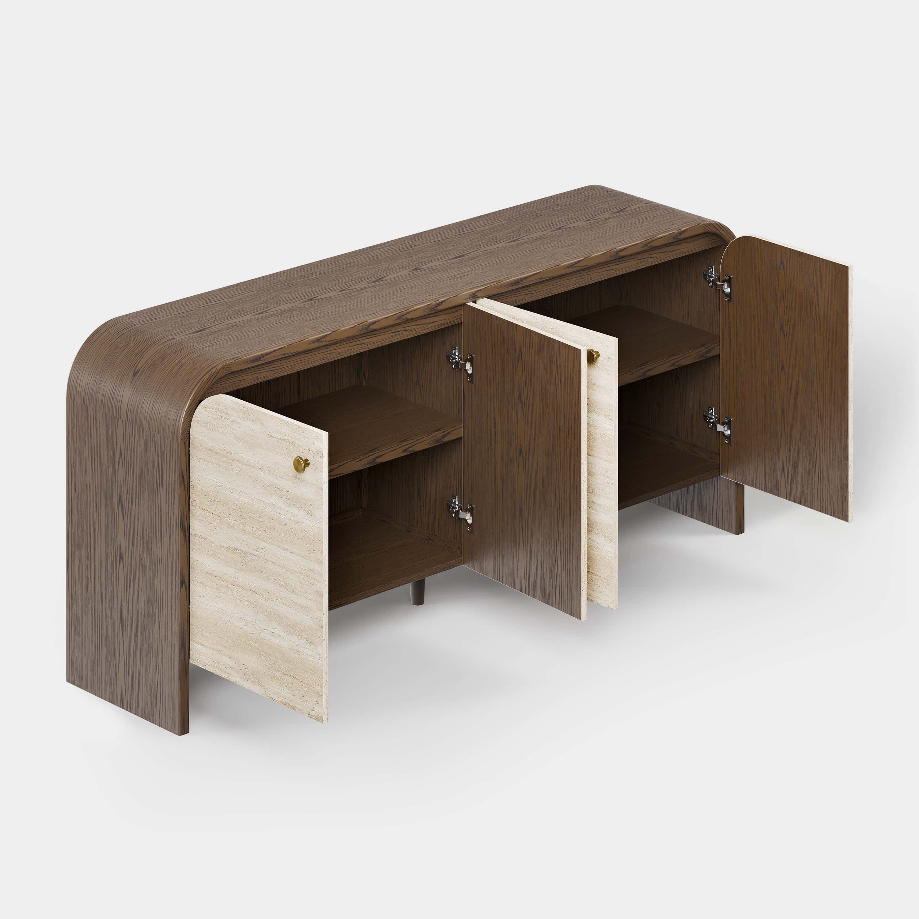 Tivoli Truffle Oak Sideboard 71"W