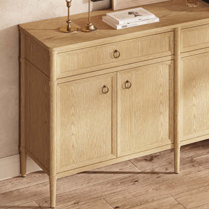 Alden Oak Finish 4-Door 2-Drawer Sideboard