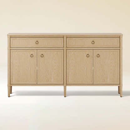 Maison Oak Finish 4-Door 2-Drawer Sideboard
