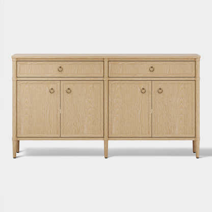 Maison Oak Finish 4-Door 2-Drawer Sideboard
