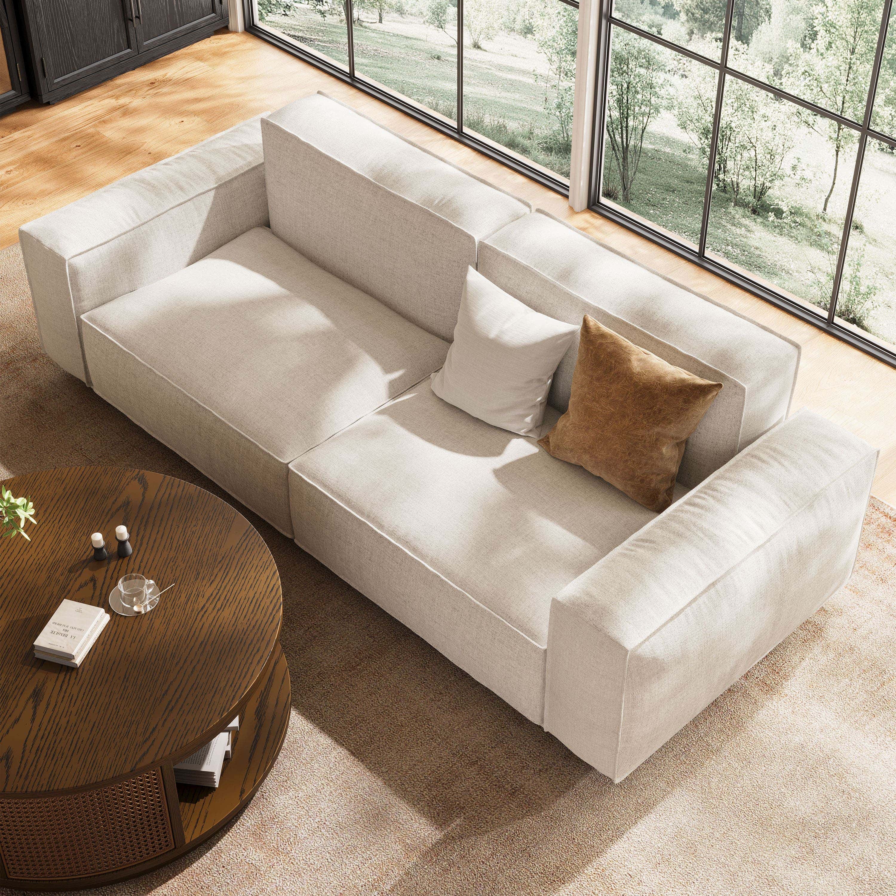 Lyra Arched Modular Sectional Sofa (2-Seat)